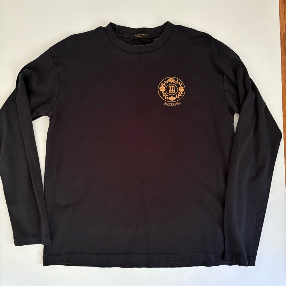 Classic Black Long Sleeve Men's graphic Tee